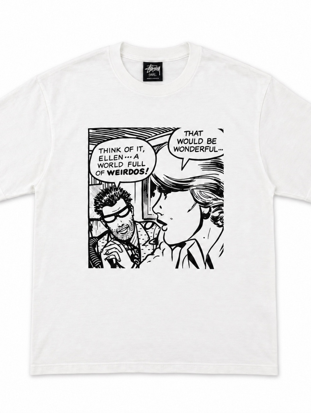 Stüssy “World Full of Weirdos” Graphic T-Shirt Size Small NWOT